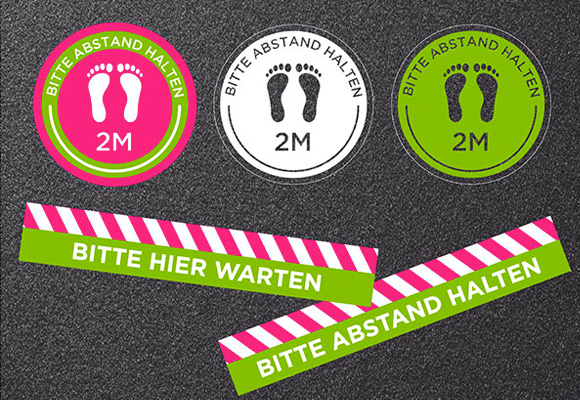 Covid19-Bodenkleber EC-Werbetechnik